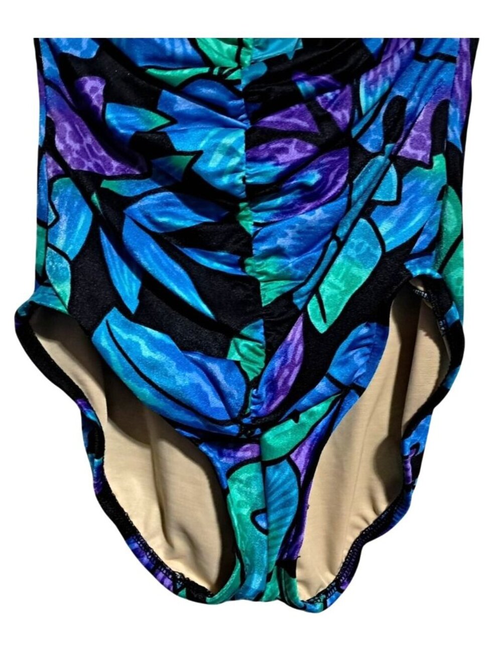 Slimsuit One Piece Swimsuit Womens‎ Size 12 Multicolor Nylon Spandex Made In USA - Picture 11 of 14
